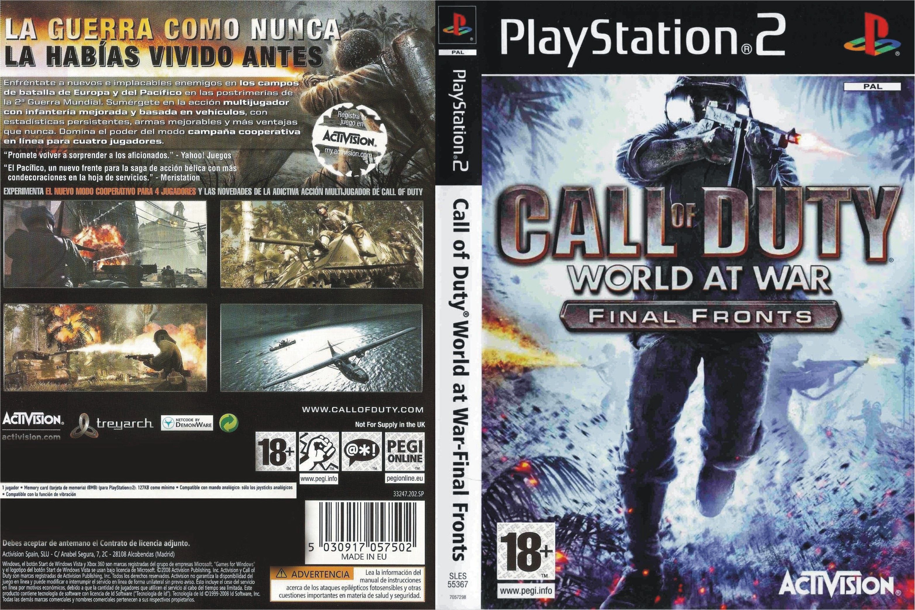 call of duty world at war final fronts difference
